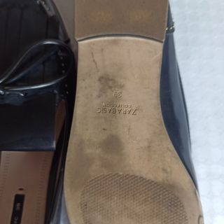 Mocasines negros con perlas Talla 39