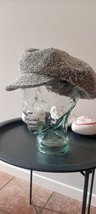 Berretto coppola lana grigio