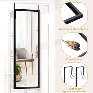 Specchio da Parete Lungo 108 x 36,5 cm, Specchio a