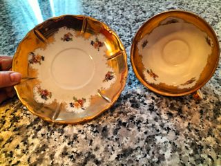 Servizio con Theiera e 2 tazze da the