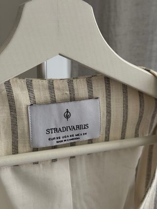 Chaleco de traje Stradivarius beige