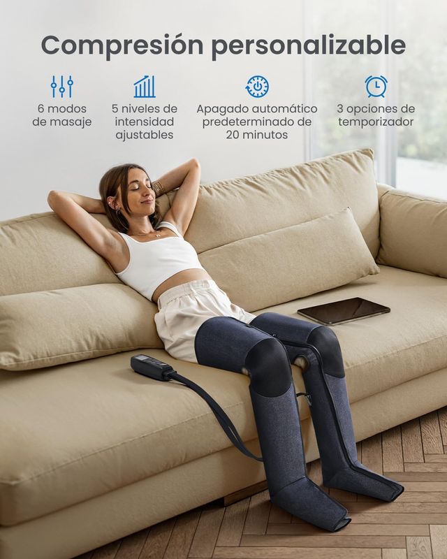 NUOVO - Massaggiatore per gambe a compressione d'aria Renpho