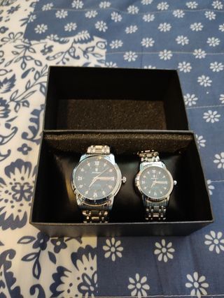 Pareja de Relojes de Pulsera Hombre y Mujer