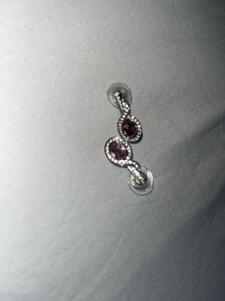 Collar y Pendientes Swarovski Rosa y Plateado