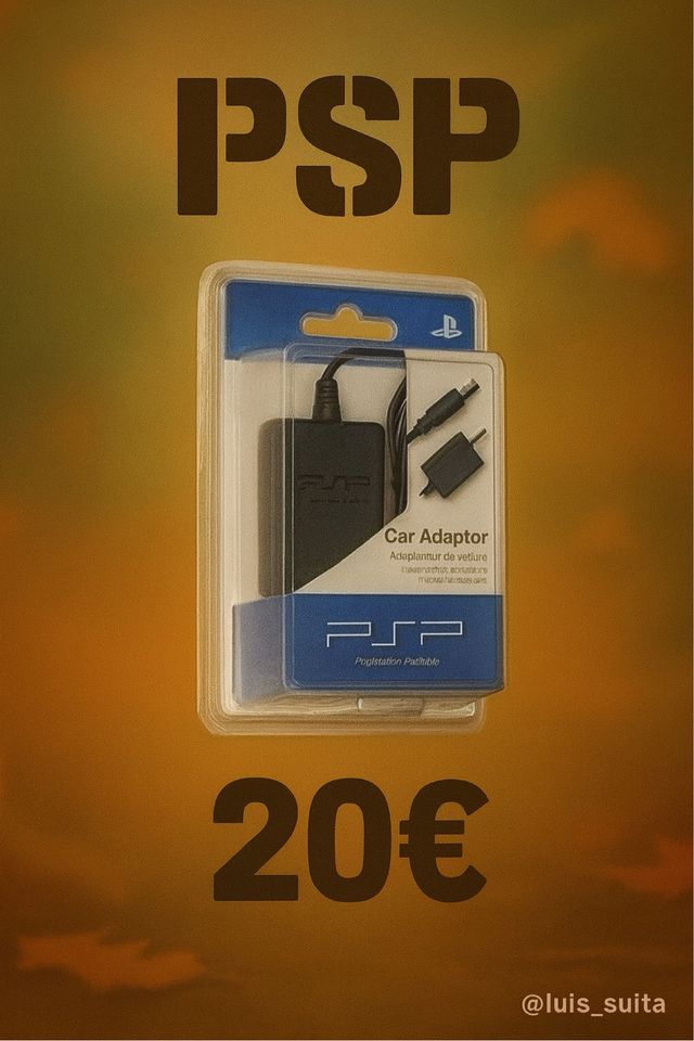 car adaptor psp playstation original sin abrir 