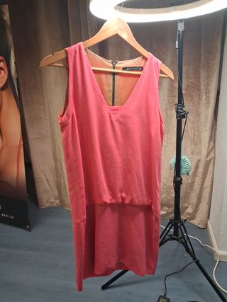 Vestido Zara fiesta rosa