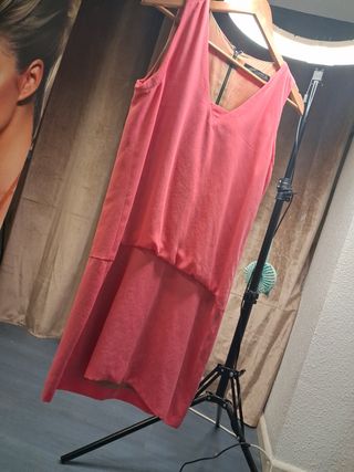 Vestido Zara fiesta rosa