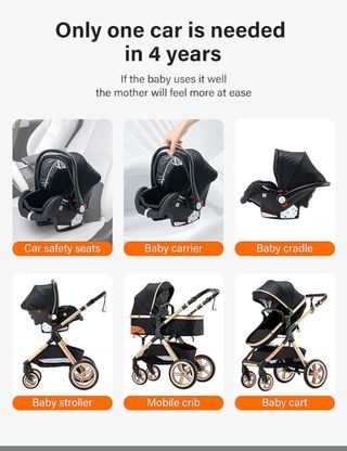 Carrito de bebé 3 en 1