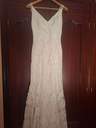 Vestido de Novia Pronovias Blanco Encaje