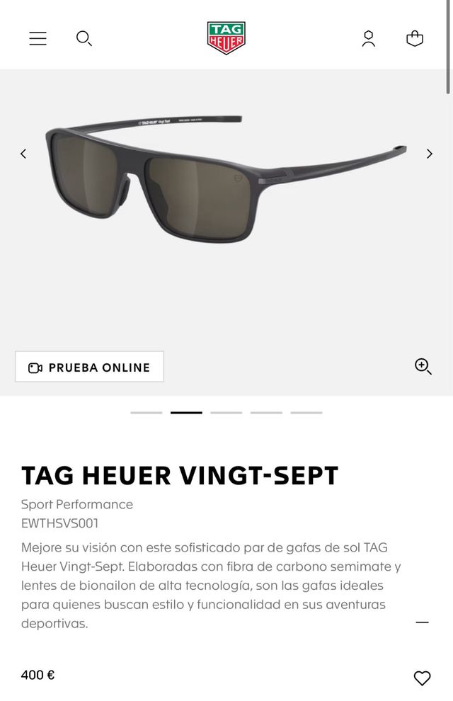 Gafas de sol TAG Heuer Vingt Sept