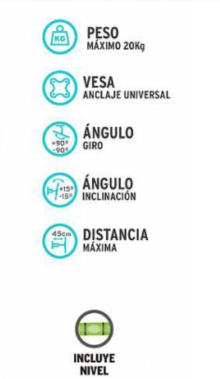 Soporte TV Universal Articulado 14-42