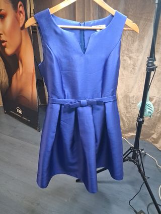 Vestido de fiesta azul eléctrico 