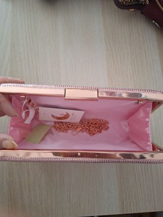 Bolso de fiesta rosa brillante