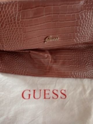 Bolso Guess Marrón Cocodrilo