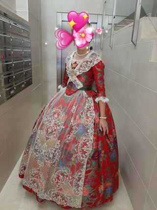 Traje de Fallera Siglo XVIII Multicolor