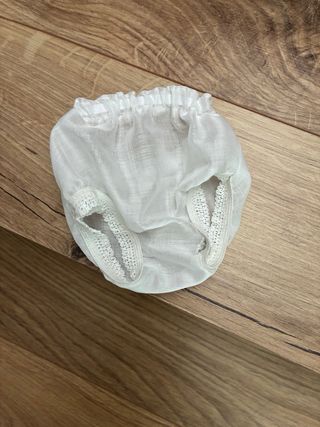 2 Braguitas  Muñeca Pierina Blancas Encaje