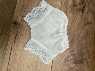 2 Braguitas  Muñeca Pierina Blancas Encaje