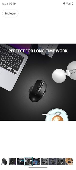 Mouse inphic Wireless Nero  vino a 1600 dpi