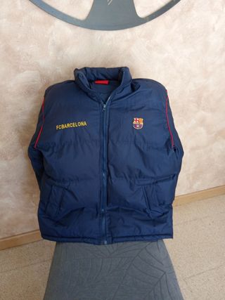 Chaqueta FC Barcelona Plumas Azul