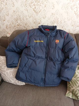 Chaqueta FC Barcelona Plumas Azul