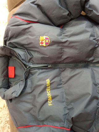 Chaqueta FC Barcelona Plumas Azul