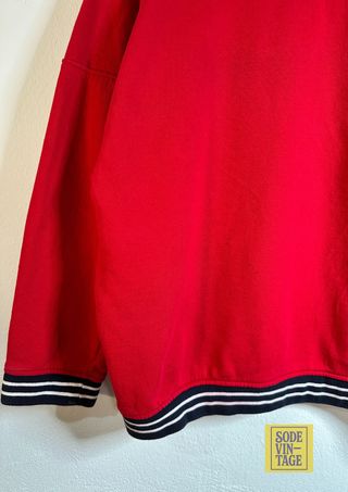 Sudadera U.S. Polo Assn. Roja Bordada Logo TallaXL