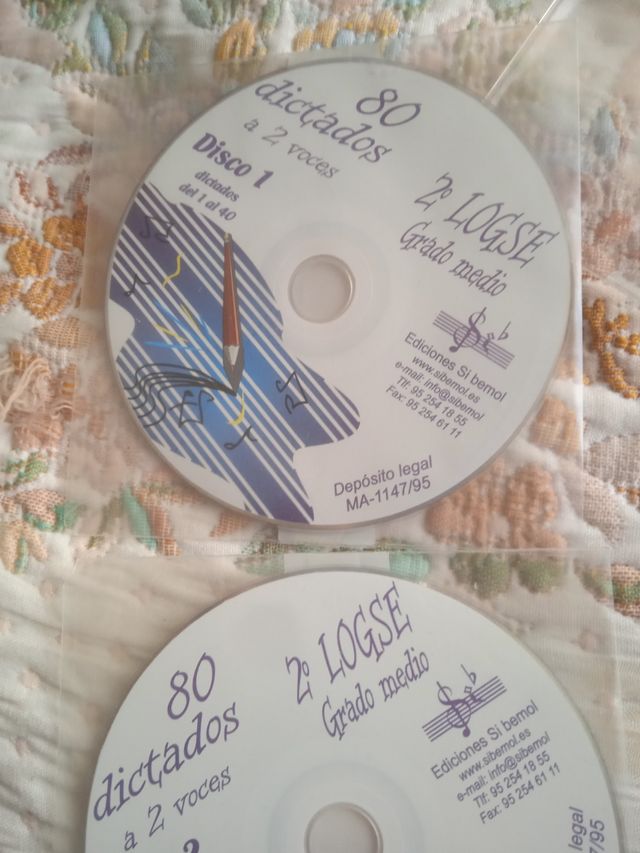 Lote 3 CDs 2 LOGSE Grado Medio Dictados
