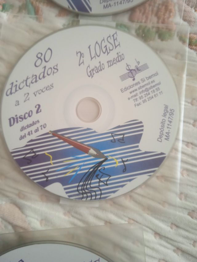 Lote 3 CDs 2 LOGSE Grado Medio Dictados