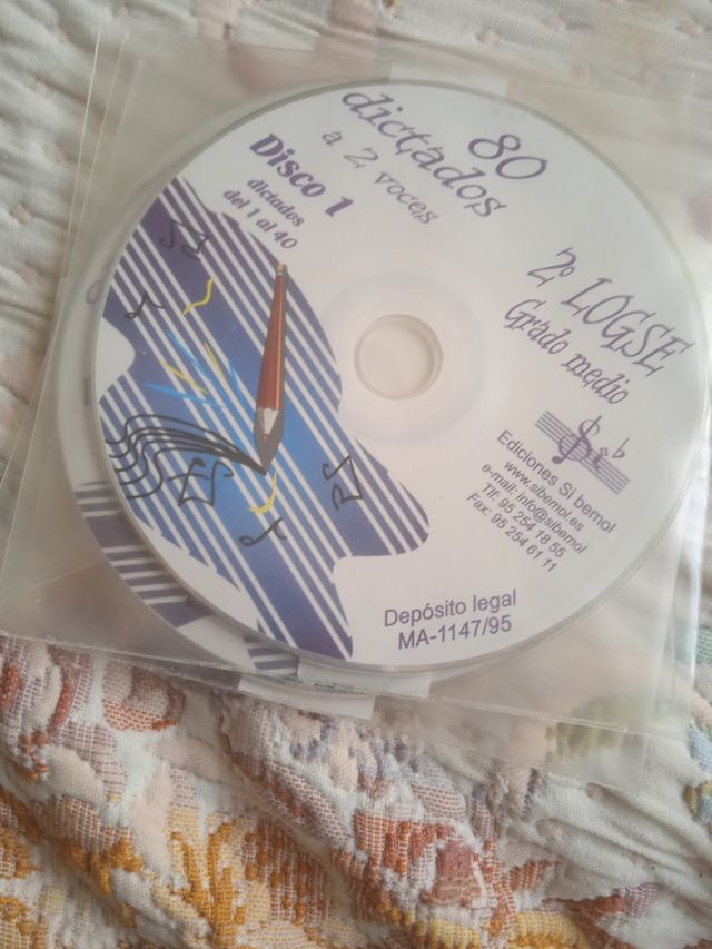 Lote 3 CDs 2 LOGSE Grado Medio Dictados