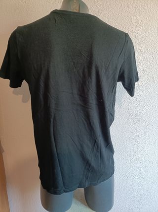 Camiseta Benetton negra Talla XL hombre 