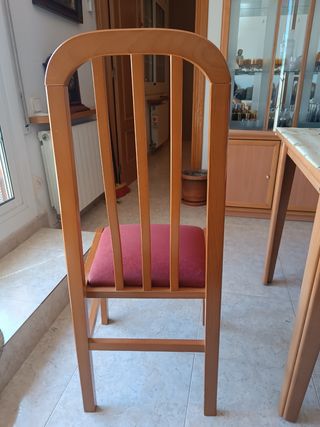 Lote 6 Sillas Comedor Tapizadas