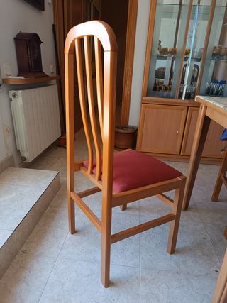 Lote 6 Sillas Comedor Tapizadas