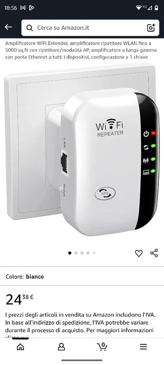 Ripetitore WiFi Extender 5000 sq.ft