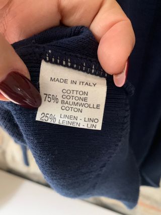 Maglione uomo blu con zip