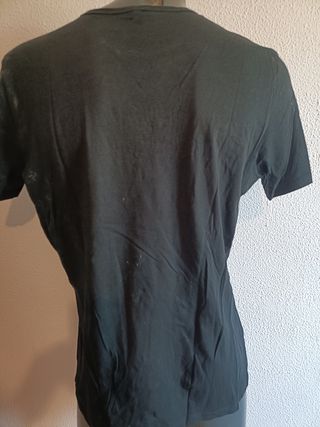 Camiseta Benetton negra Talla XL hombre