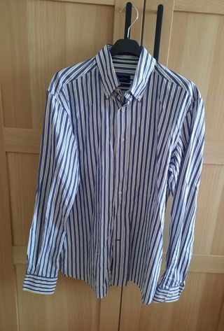 Camisa rayas Slim Fit Massimo Dutti Talla L