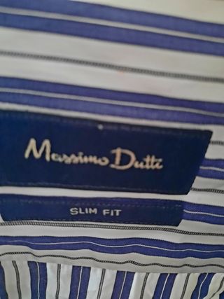 Camisa rayas Slim Fit Massimo Dutti Talla L