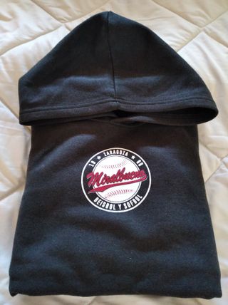 Sudadera Beisbol Niño Negra