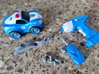 Coche Policía teledirigido-desmontable con Herram