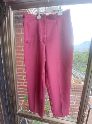 Pantalón Zara Rojo Talla XL