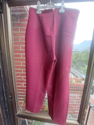Pantalón Zara Rojo Talla XL