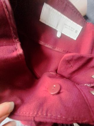 Pantalón Zara Rojo Talla XL