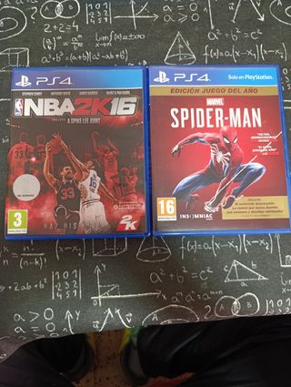 Juegos PS4 NBA 2K16 y Spider-Man