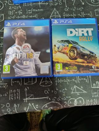 Juegos PS4 FIFA 18 y Dirt Rally