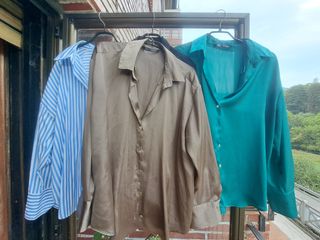 Lote 4 Camisas Zara Mujer XL