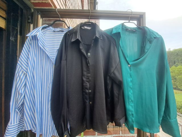 Lote 4 Camisas Zara Mujer XL