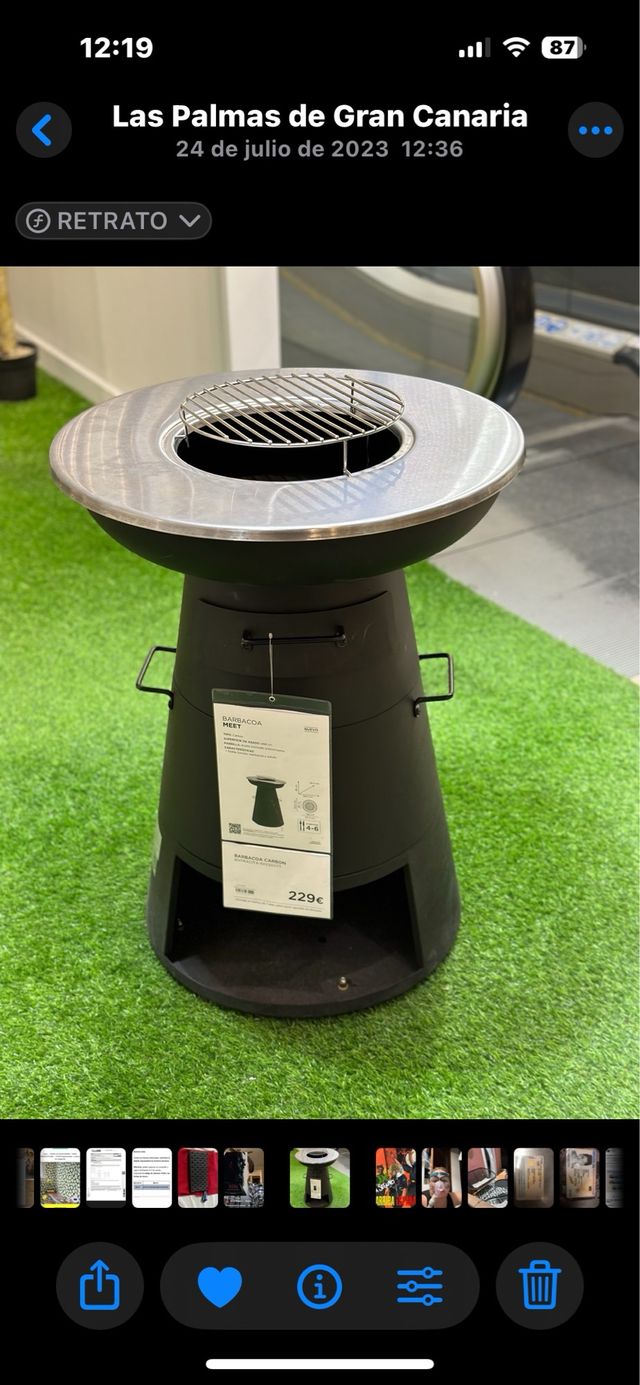 Churrasqueira nova em caixa El Corte Inglés