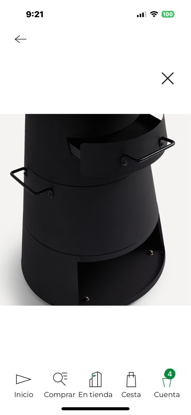 Barbacoa nueva en caja El Corte Inglés