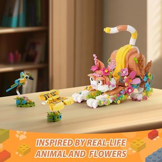 ✨ - Creator 3 en 1 Cat Juguetes de Construcción, F