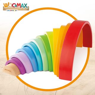 ✨ - WOOMAX Arcoíris de Madera Infantil, Juguete de